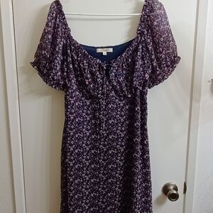 Floral Purple Dress